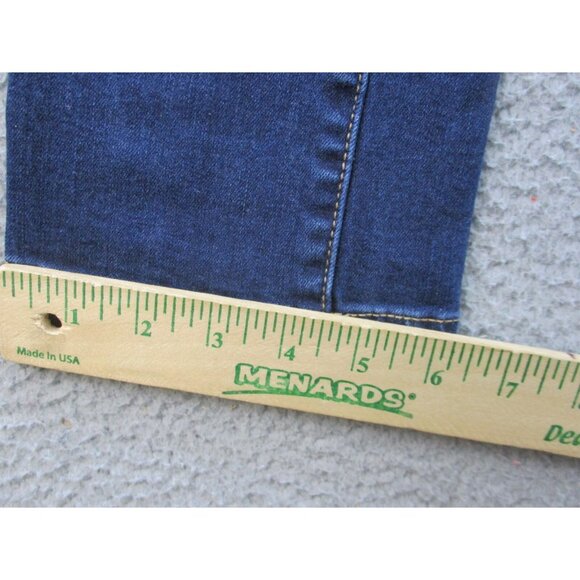 American Eagle Jeans Women's 0 Artist Crop Dark Wash Stretch Blue Pants Denim - Picture 8 of 11